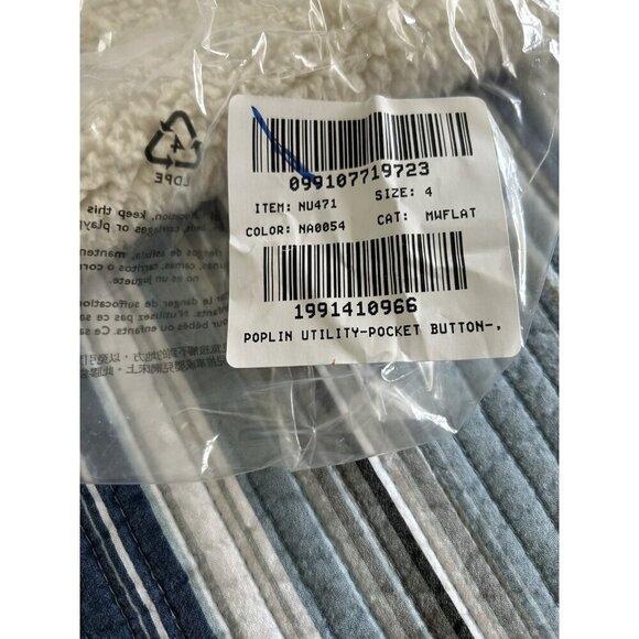 Madewell $88 Poplin Utility-Pocket Button-Up Shirt, White Size 4 NU471 - Picture 15 of 15